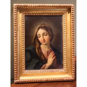 Madonna in preghiera - olio su rame XVIII sec.