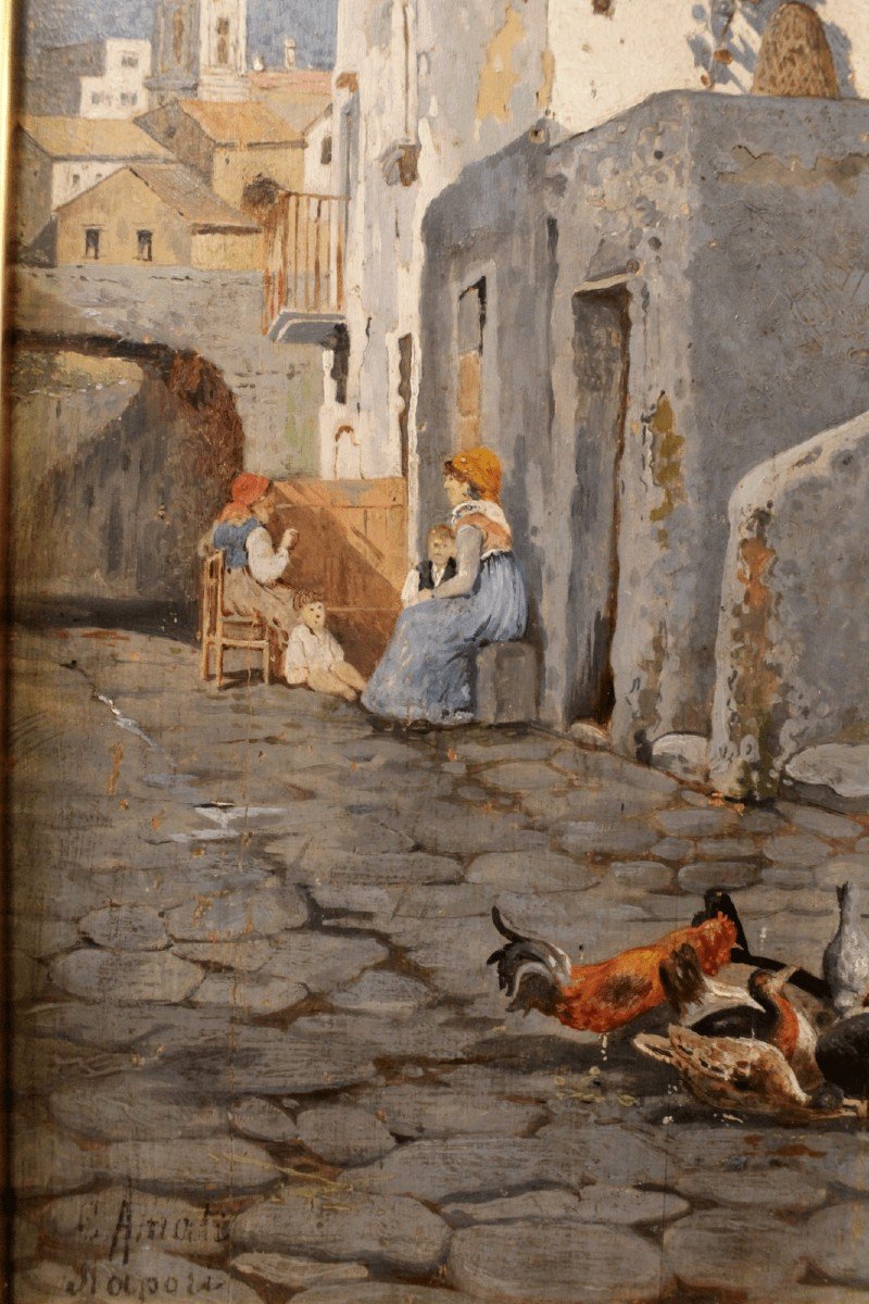 Carlo Amati (1776-1852) scena di vita popolare.-photo-4