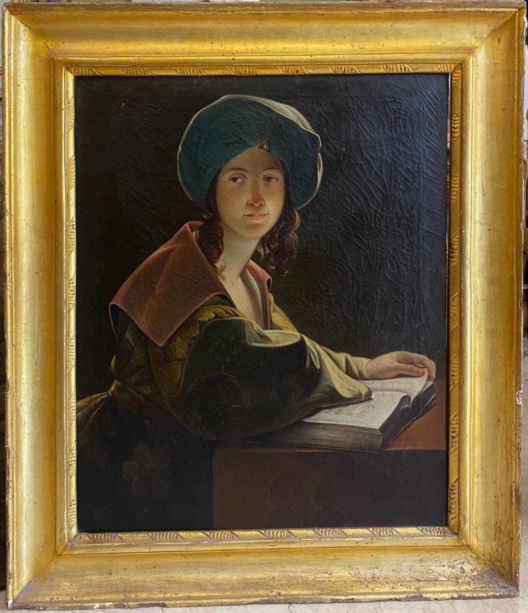 La Sibilla Tiburtina, olio su tela dei primi dell'Ottocento.