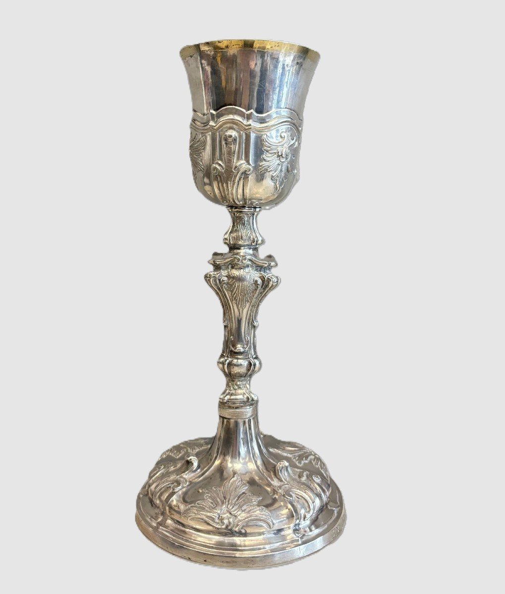 Calice in argento stile Luigi XV