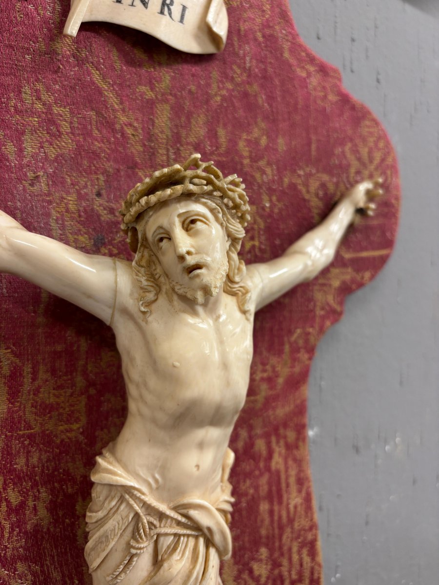 Grande cristo in avorio scolpito-photo-2