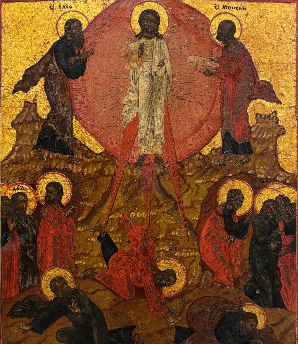  Icona raffigurante l'ascenzione. Inizi del XIX secolo.-photo-2