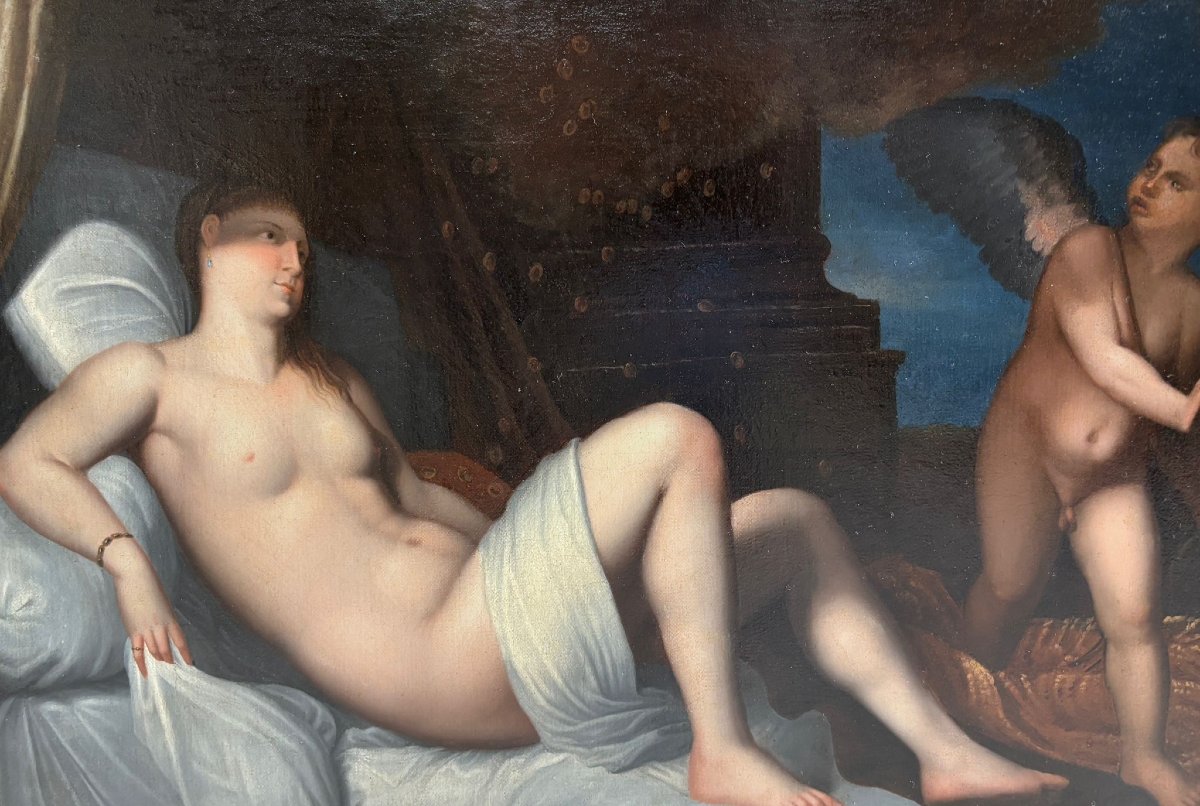 TIZIANO VECELLIO (Seguace del XVIII secolo)  (Pieve di Cadore 1488/1490 – Venezia 1576)-photo-3