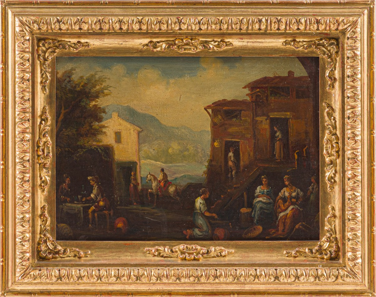  SCUOLA DELL’ITALIA SETTENTRIONALE DEL XIX SECOLO  Scene di vita di genere-photo-2