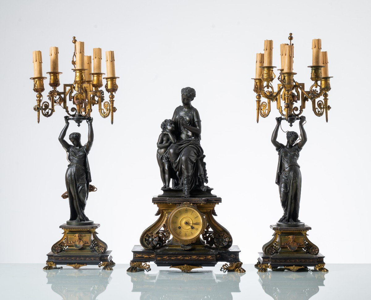 JULES B. SALMSON  (1823 - 1902)  Trittico