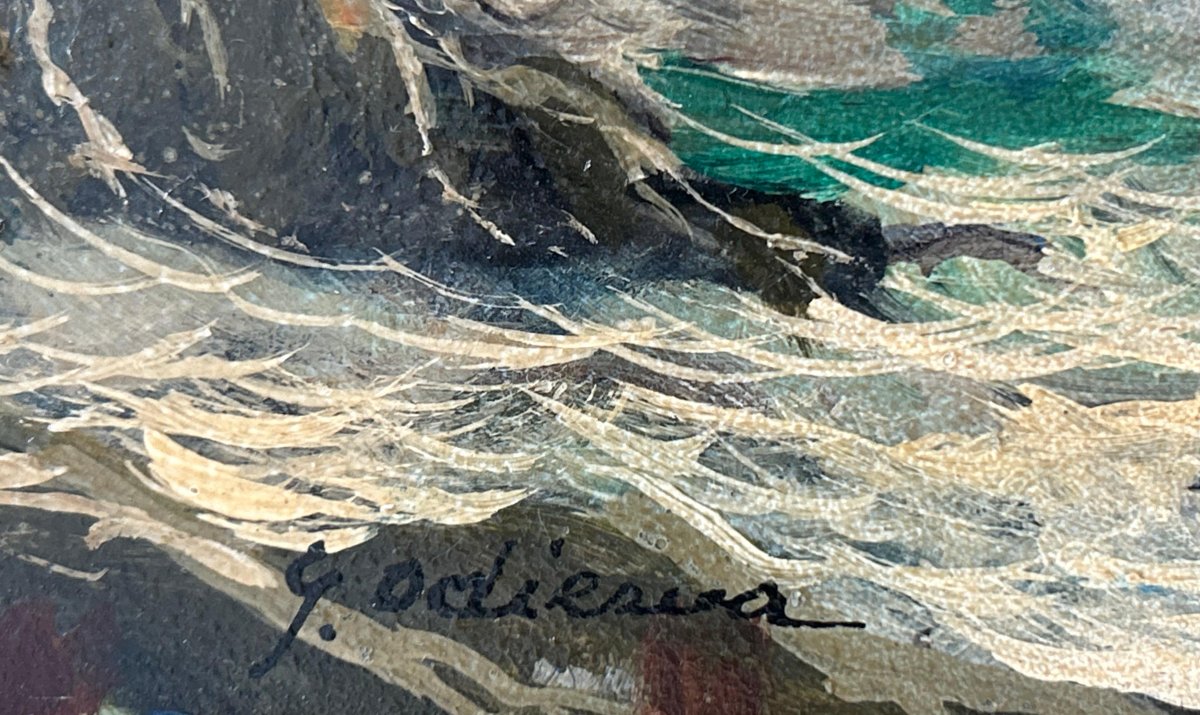 Guido Odierna (Capri 1913- Capri 1991), marina.-photo-3