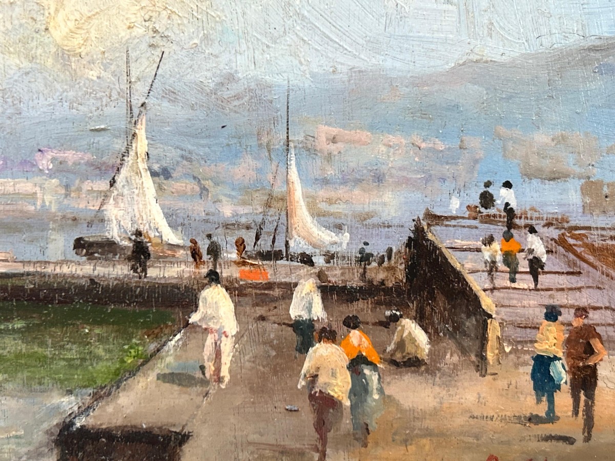 Bruno Chiosi (Napoli 1932), Marina di Pozzuoli.-photo-3