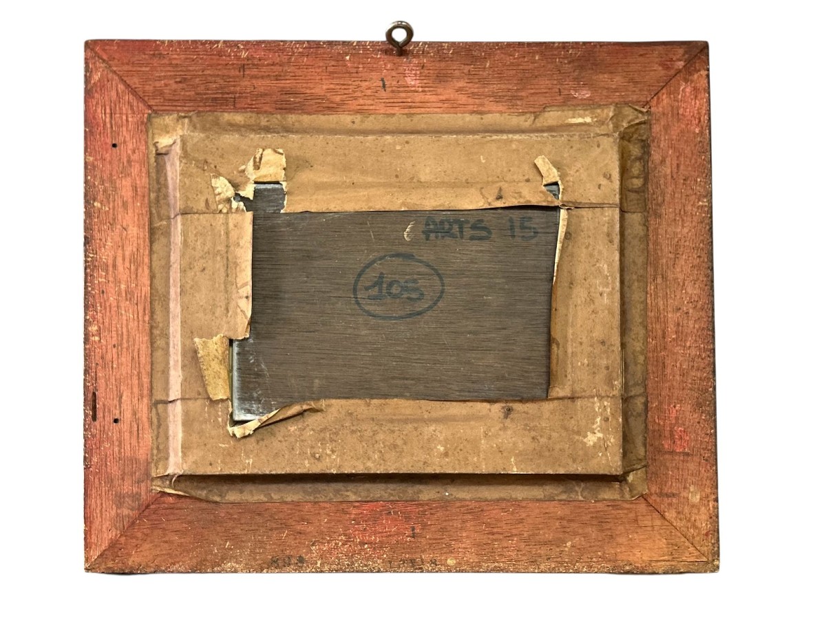 Ritratto di giovane firmato M. Millot, del XX secolo.-photo-4