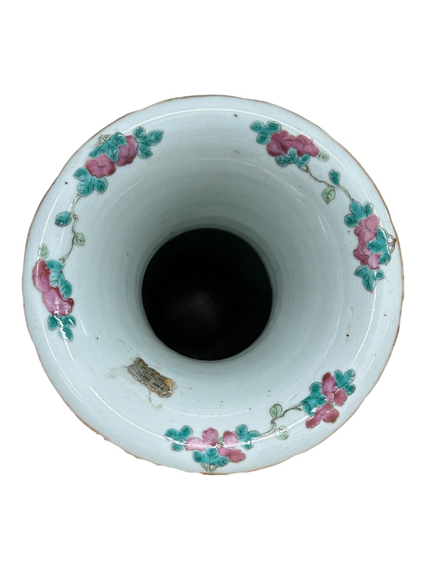 Coppia di vasi, famiglia Rosa, Cina, XIX secolo.-photo-4