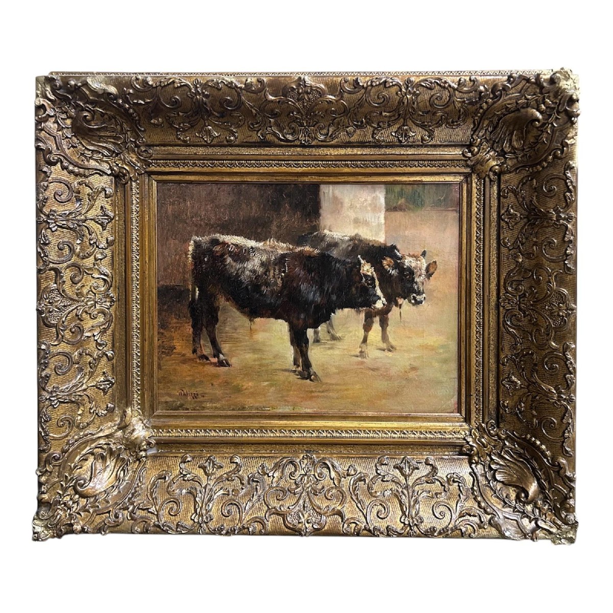 Giuseppe Palizzi (Lanciano, 19 marzo 1812 – Parigi, 1 gennaio 1888), Mucche.