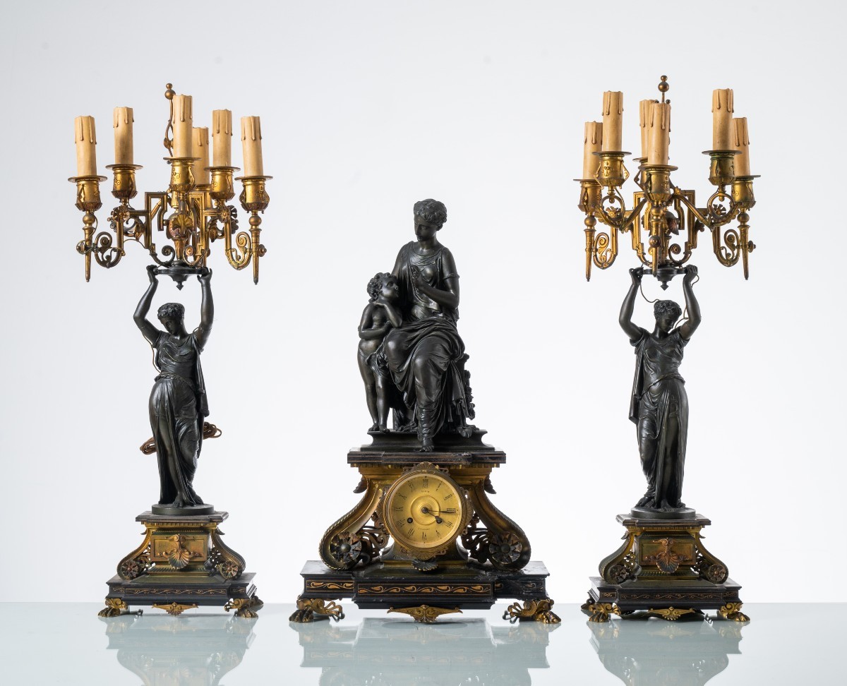 JULES B. SALMSON  (1823 - 1902)  Trittico
