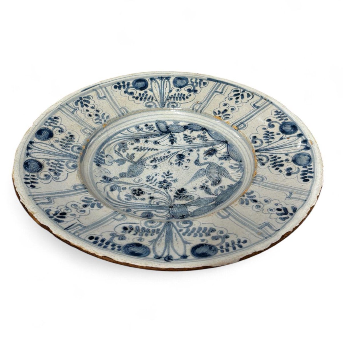 Piatto in maiolica inizio XVIII-photo-2