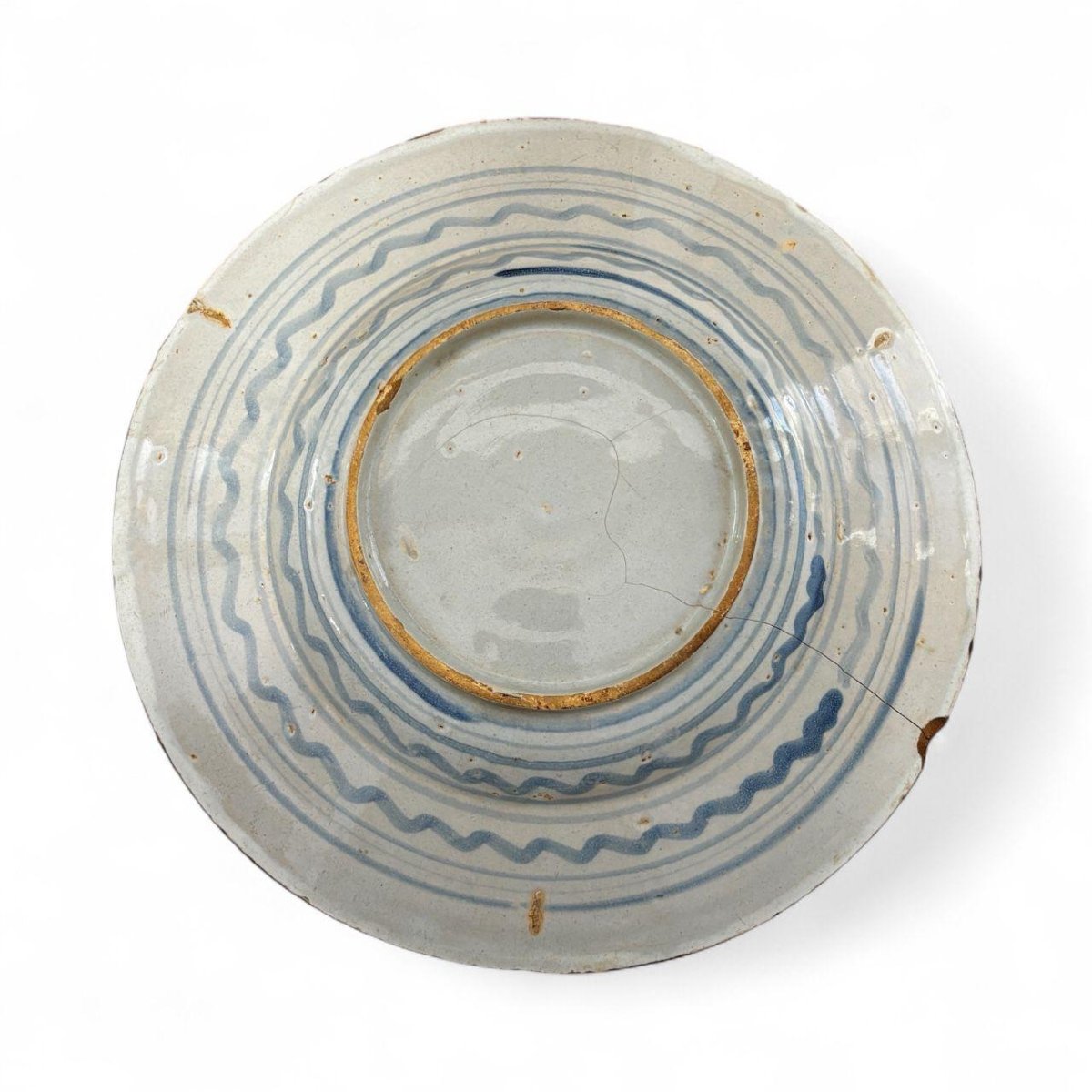 Piatto in maiolica inizio XVIII-photo-3