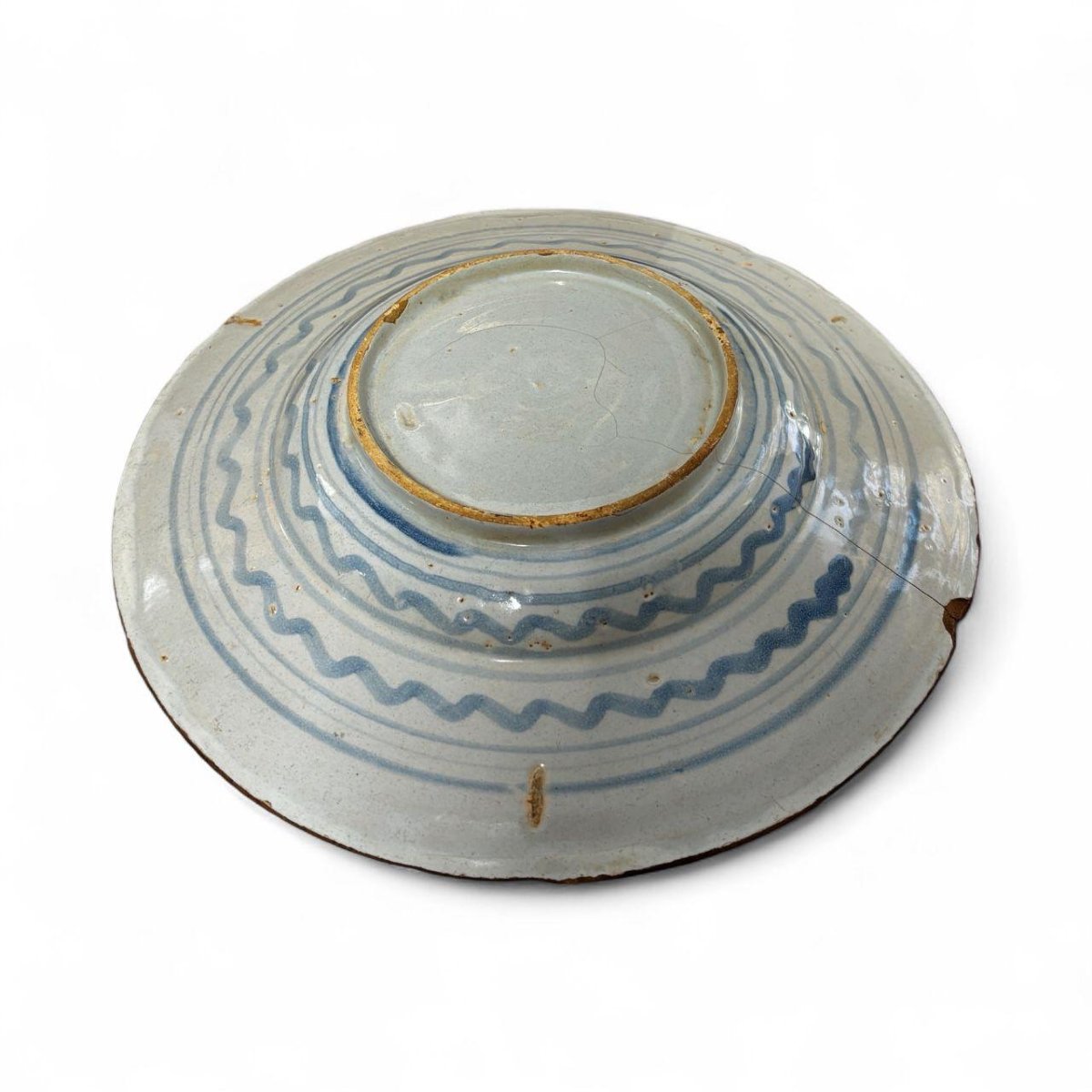 Piatto in maiolica inizio XVIII-photo-1