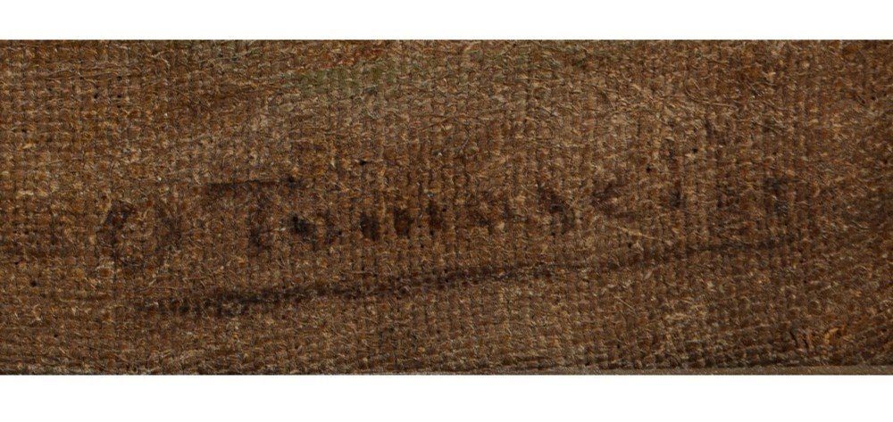  Olio su tela raffigurante la veduta di Villa Valguarnera a Bagheria-photo-3