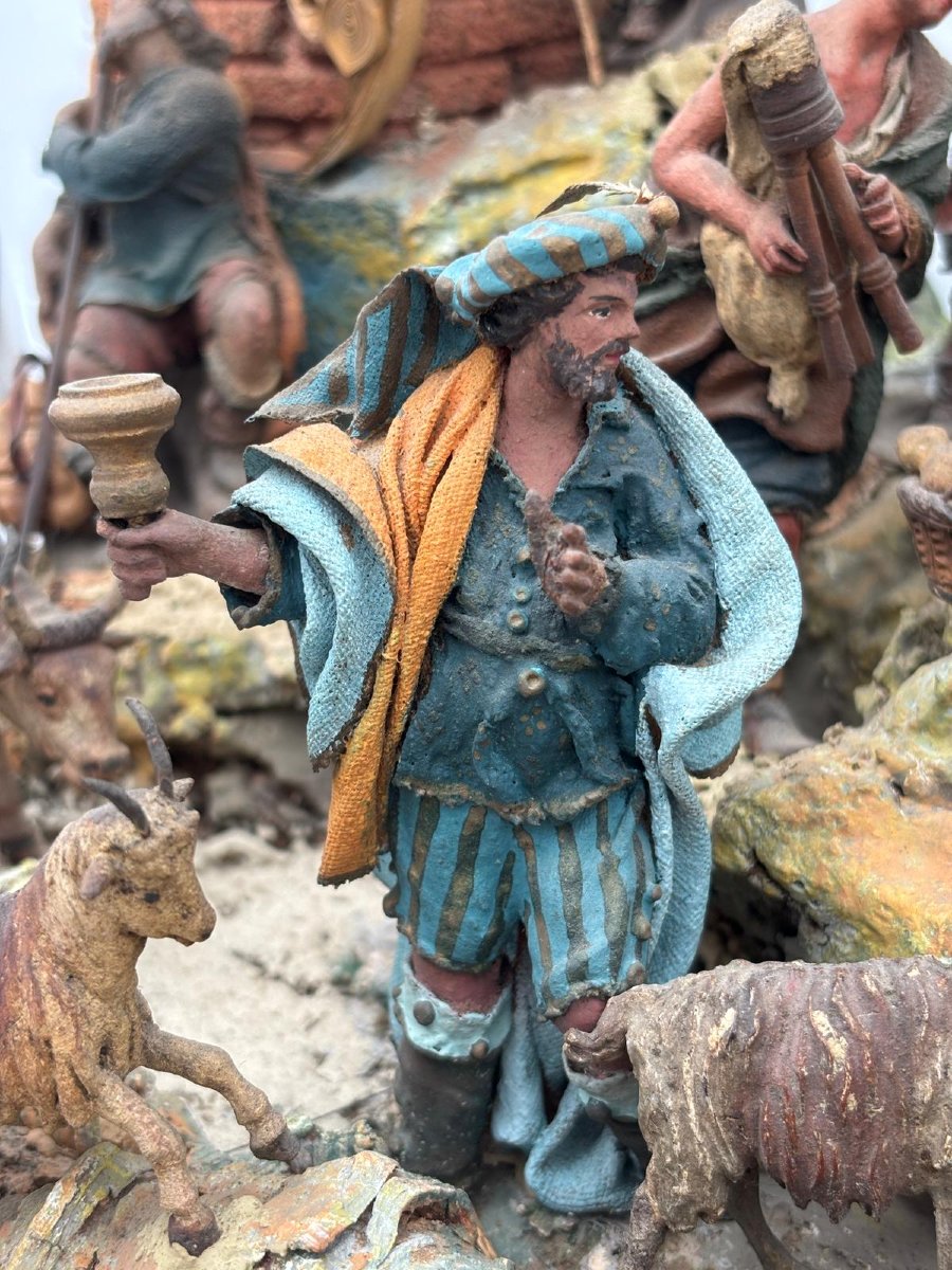 Importante Presepe Siciliano con 24 Figure, di Giovanni Antonio Matera (Fine XVII Secolo)-photo-2