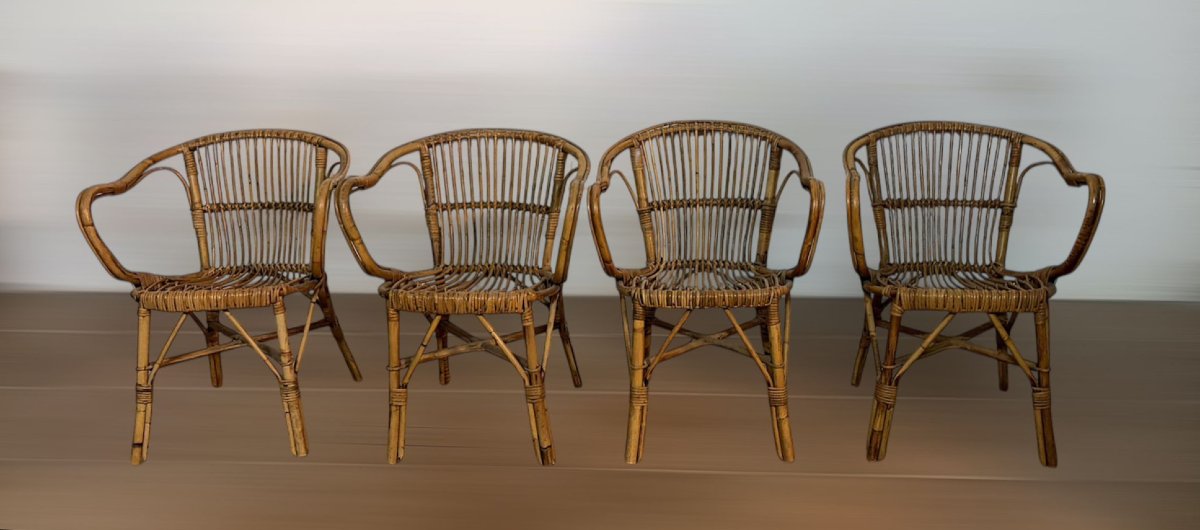 Set di 4 Poltrone da giardino M753 di Gervasoni Udine, Italia, anni '30-photo-2