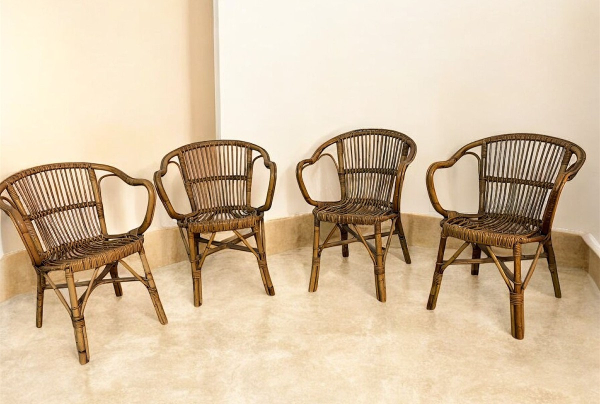 Set di 4 Poltrone da giardino M753 di Gervasoni Udine, Italia, anni '30