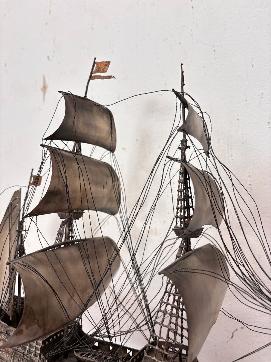 Modellino di veliero in argento 'Revenge 1577'-photo-4