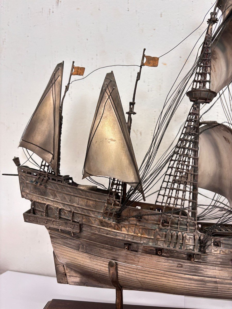 Modellino di veliero in argento 'Revenge 1577'-photo-5