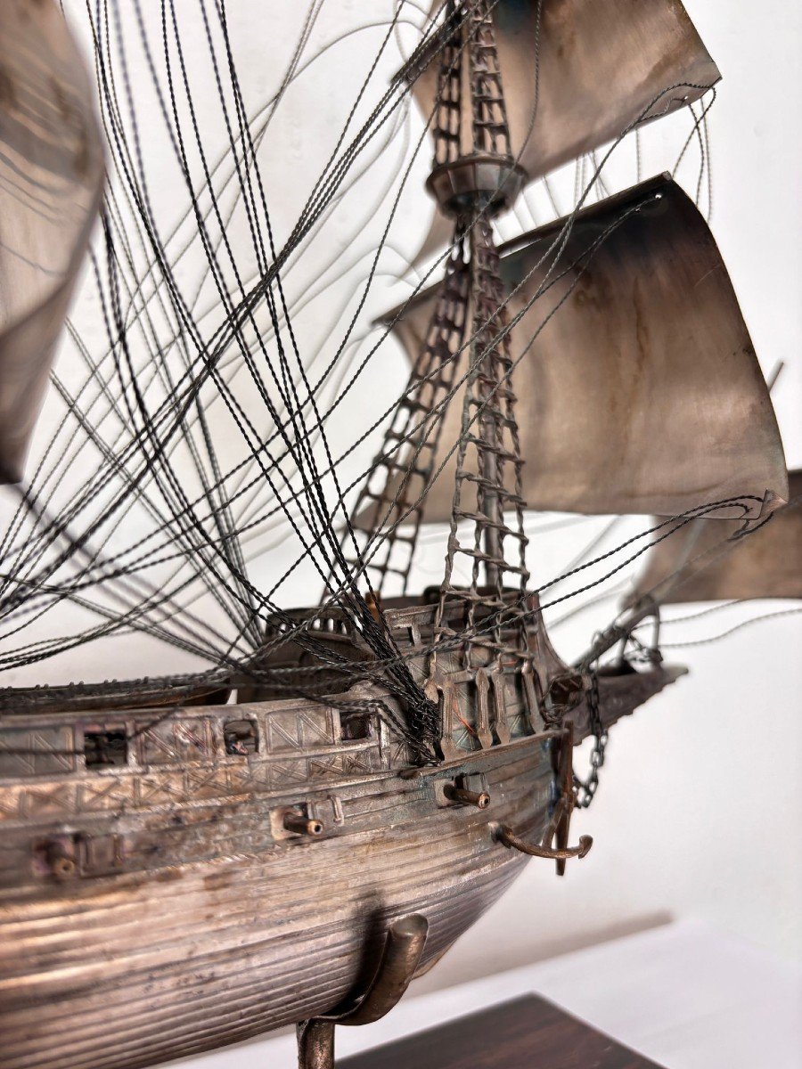 Modellino di veliero in argento 'Revenge 1577'-photo-7