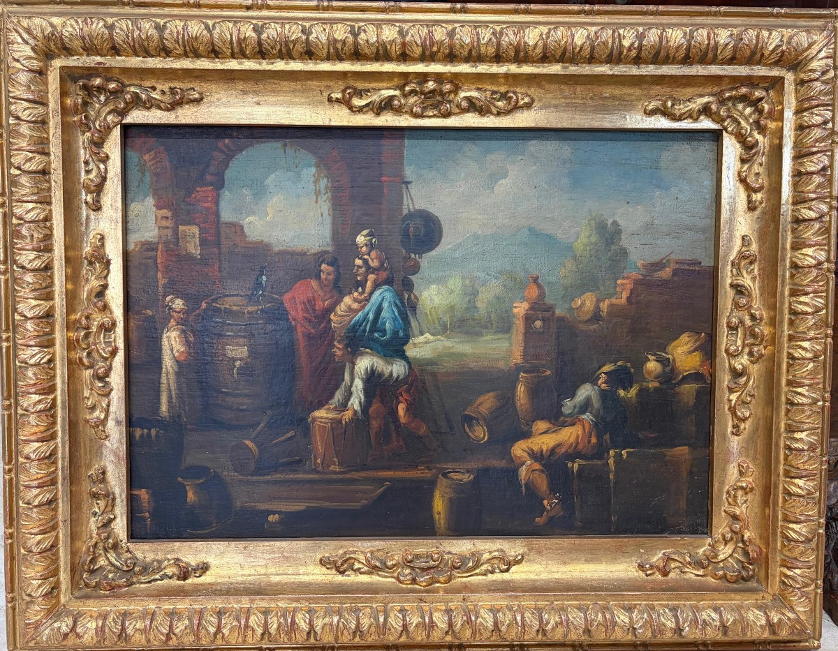 Coppia di dipinti di genere – Fine XIX secolo-photo-2