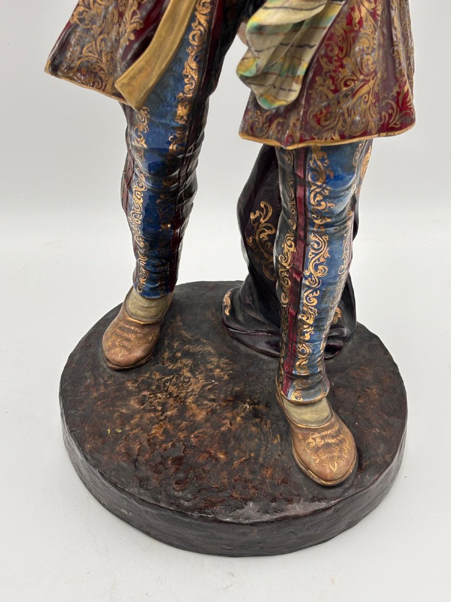 Lampada scultorea raffigurante Moretto – Manifattura italiana. 1930-photo-5