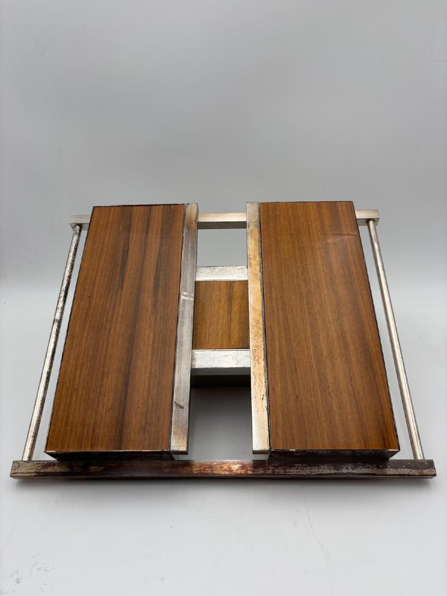 Servizio da bar modernista in metallo e vetro – Italia, anni 1960-photo-4