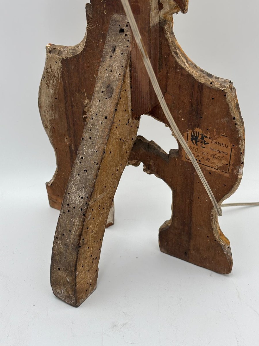 Coppia di reliquiari in legno scolpito e dorato XVIII secolo-photo-2