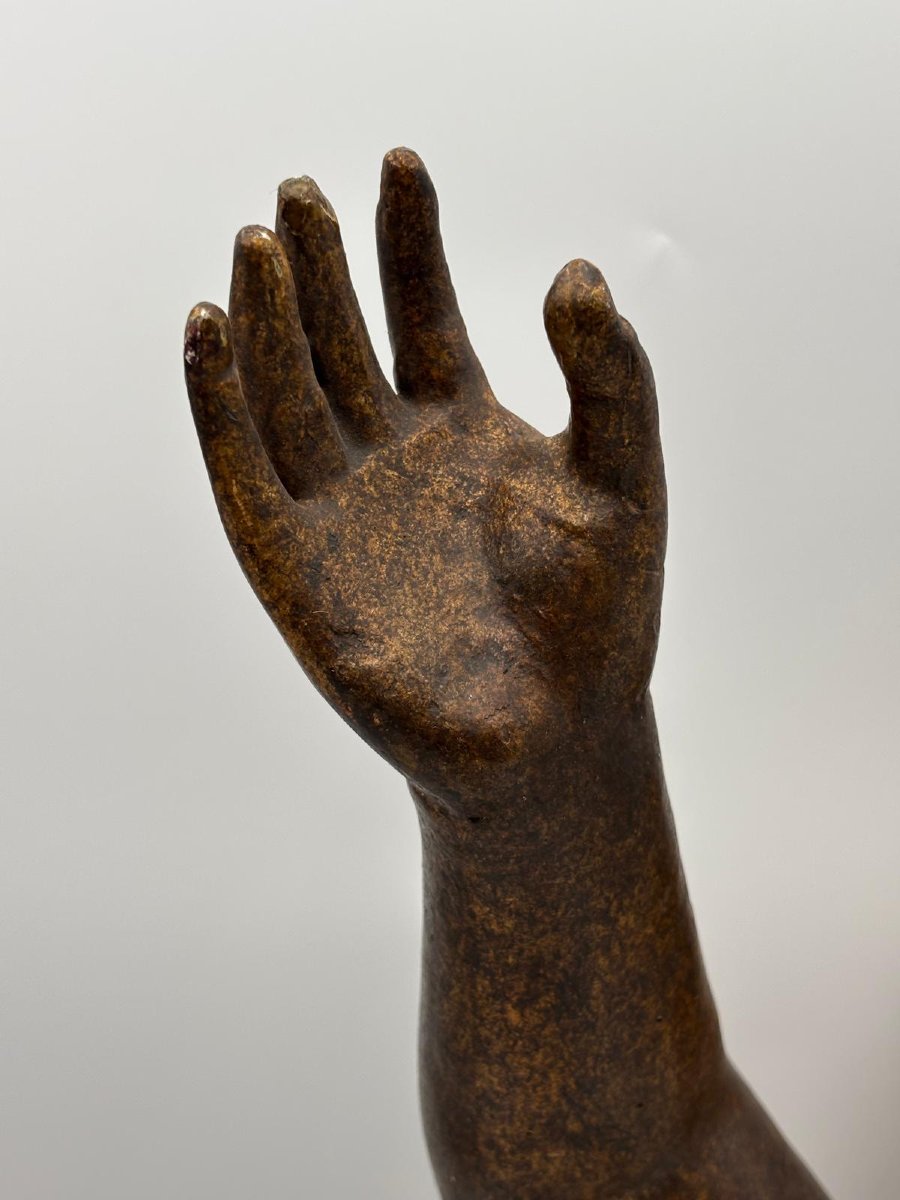 Putto ligneo dorato – Italia, XVIII secolo-photo-3