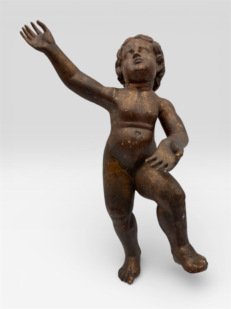 Putto ligneo dorato – Italia, XVIII secolo