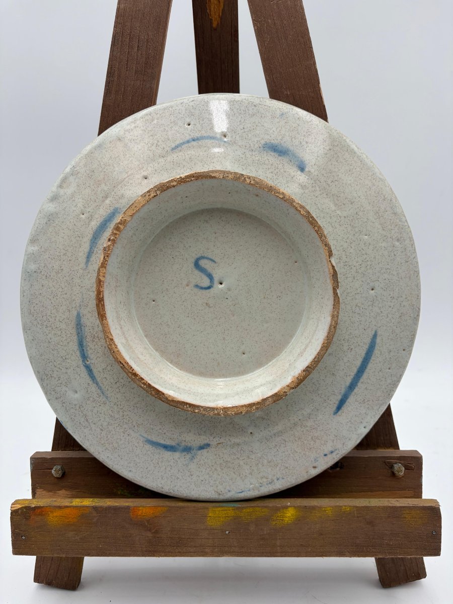 Sottocoppa in maiolica – Savona, XVIII secolo-photo-2