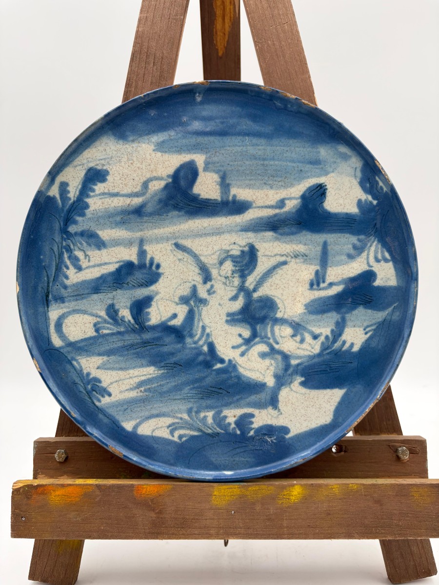 Sottocoppa in maiolica – Savona, XVIII secolo