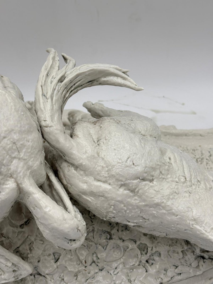 Gruppo scultorio raffigurante la lotta dei cavalli – inizi del XX secolo-photo-4