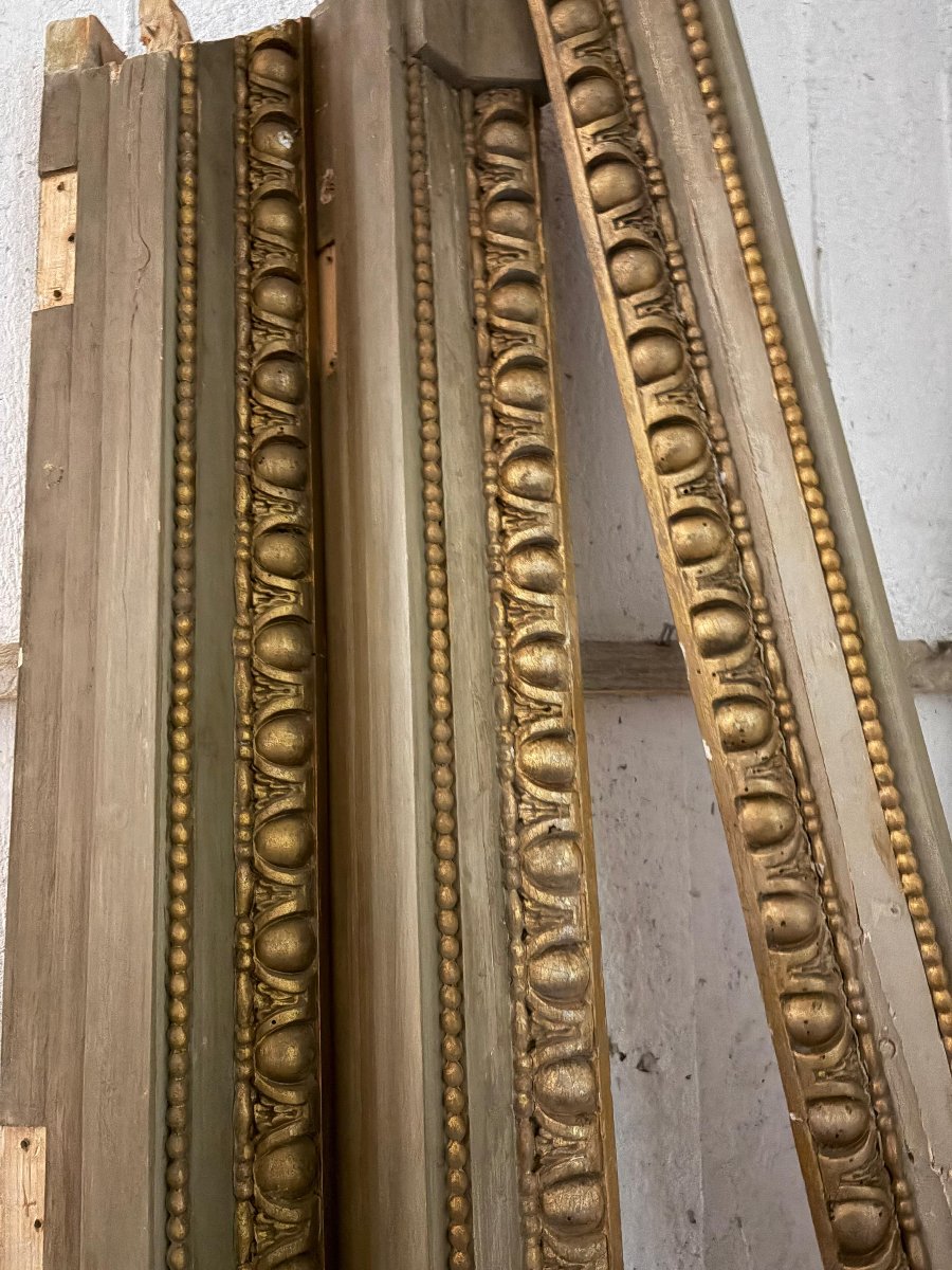 porta a quattro ante in legno intagliato e dorato, decorata su entrambi i lati – Italia, fine X-photo-2