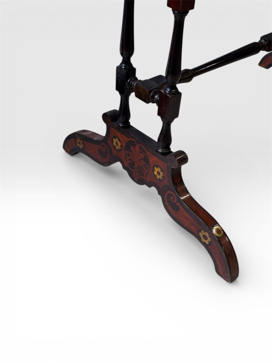 Tavolino inglese intarsiato – Seconda metà XIX secolo-photo-2