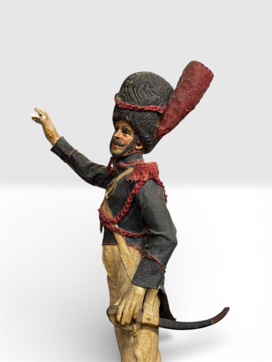 Coppia di sculture in terracotta policroma raffiguranti soldati – Manifattura trapanese, XVIII -photo-1