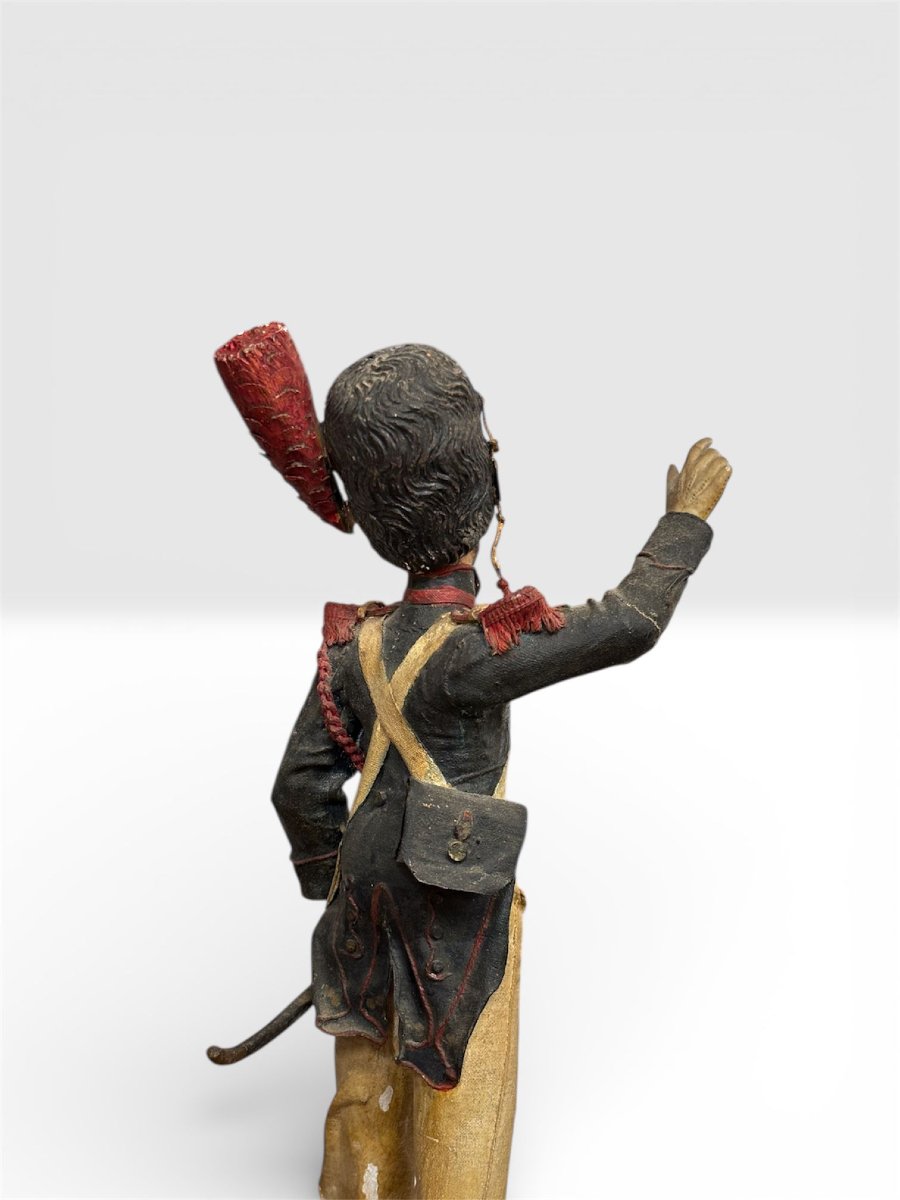 Coppia di sculture in terracotta policroma raffiguranti soldati – Manifattura trapanese, XVIII -photo-2