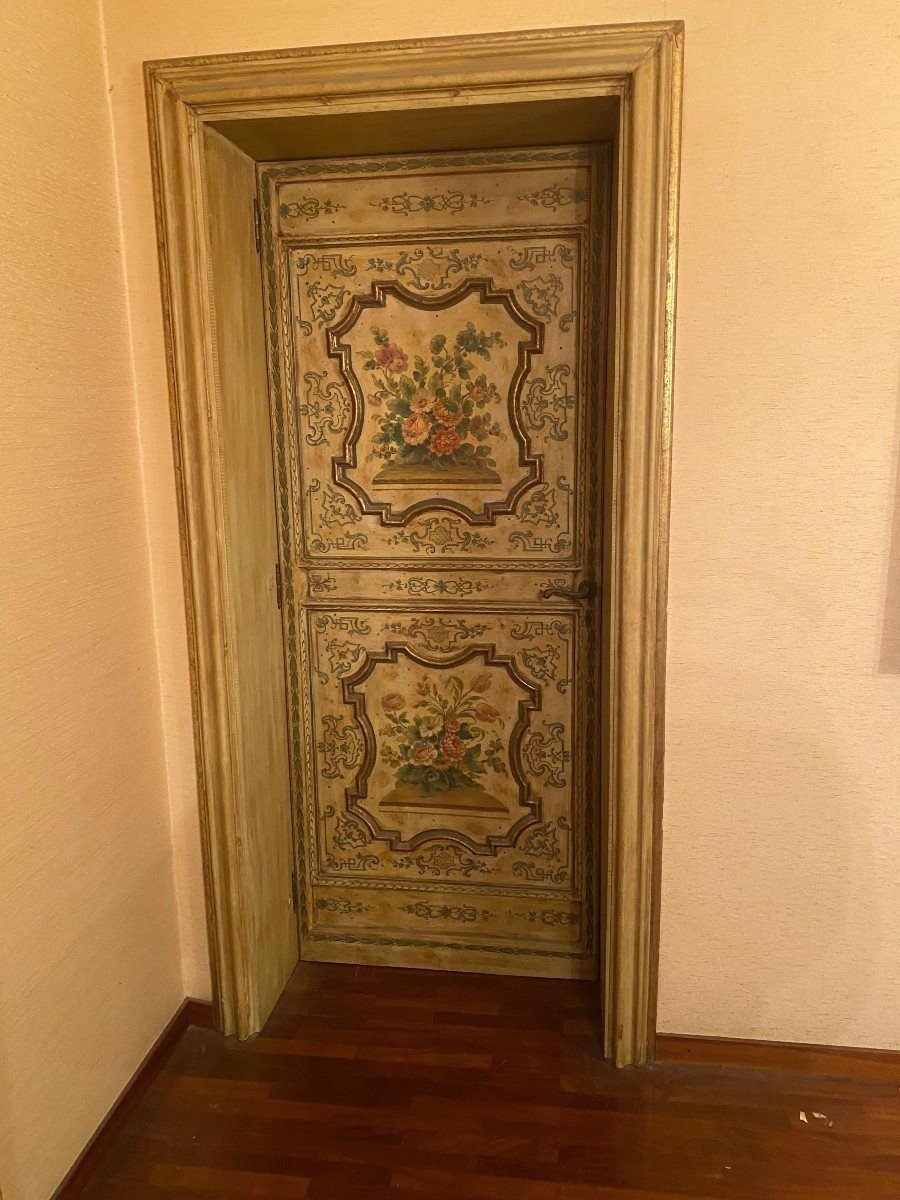 Coppia di porte dipinte stile Luigi XV, SICILIA-photo-4