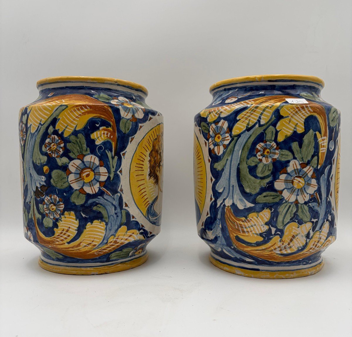 Coppia cilindri XVIII secolo “Caltagirone”-photo-2