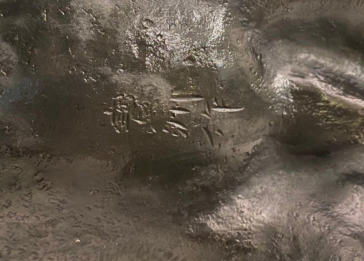 Gruppo scultoreo elefante e tigri Okimono-photo-6