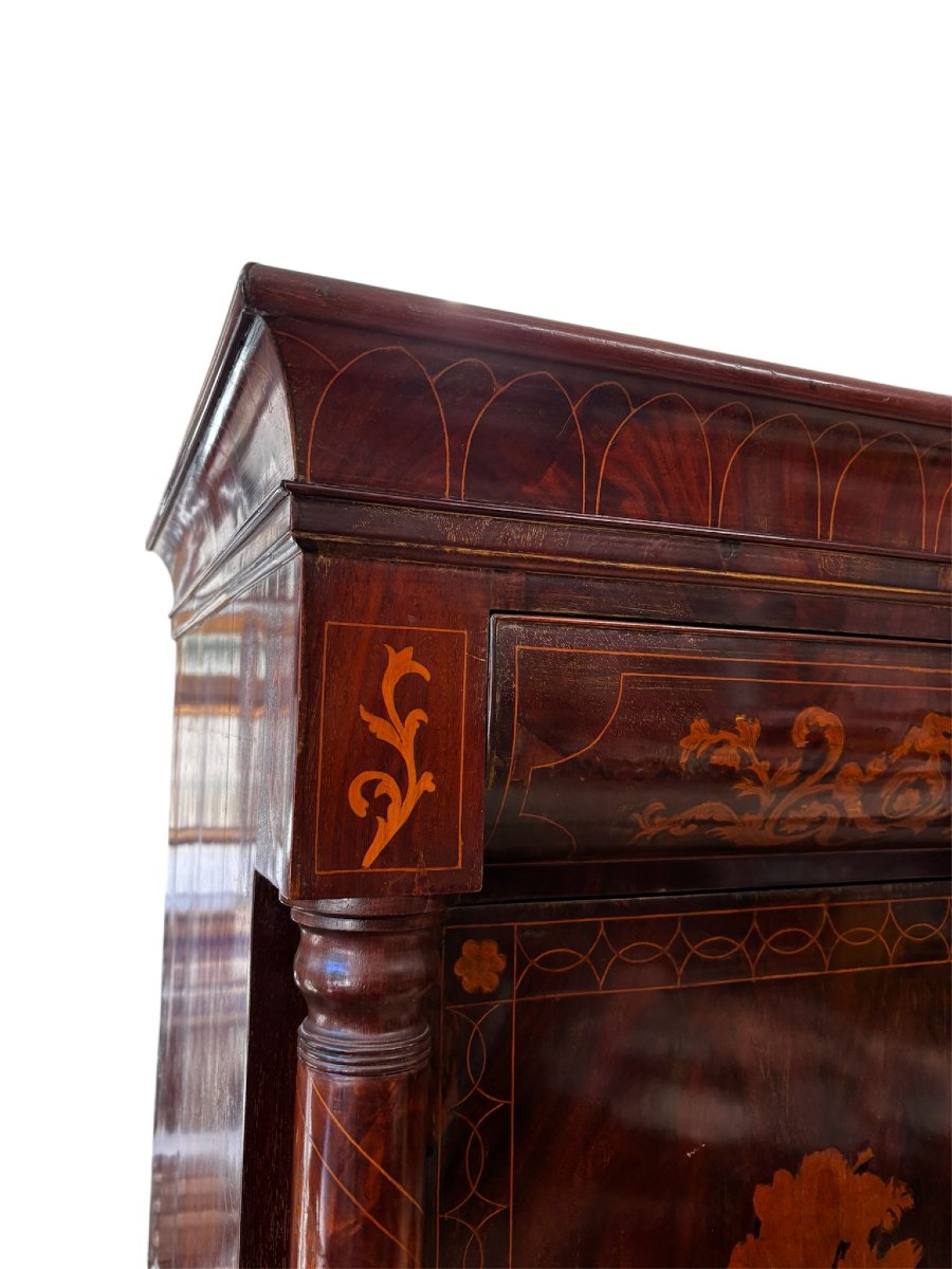 Chiffonier Carlo X, Ebanisteria Palermitana del XIX secolo.-photo-7