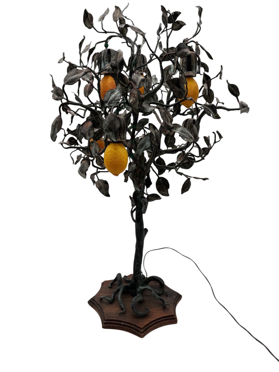 Lampada da terra Art Noveau, Francia, 1920-1930.