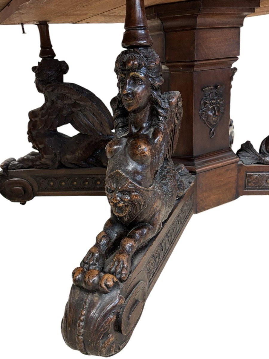 Importante tavolo da pranzo allungabile. Sicilia seconda metà del XIX secolo. -photo-2