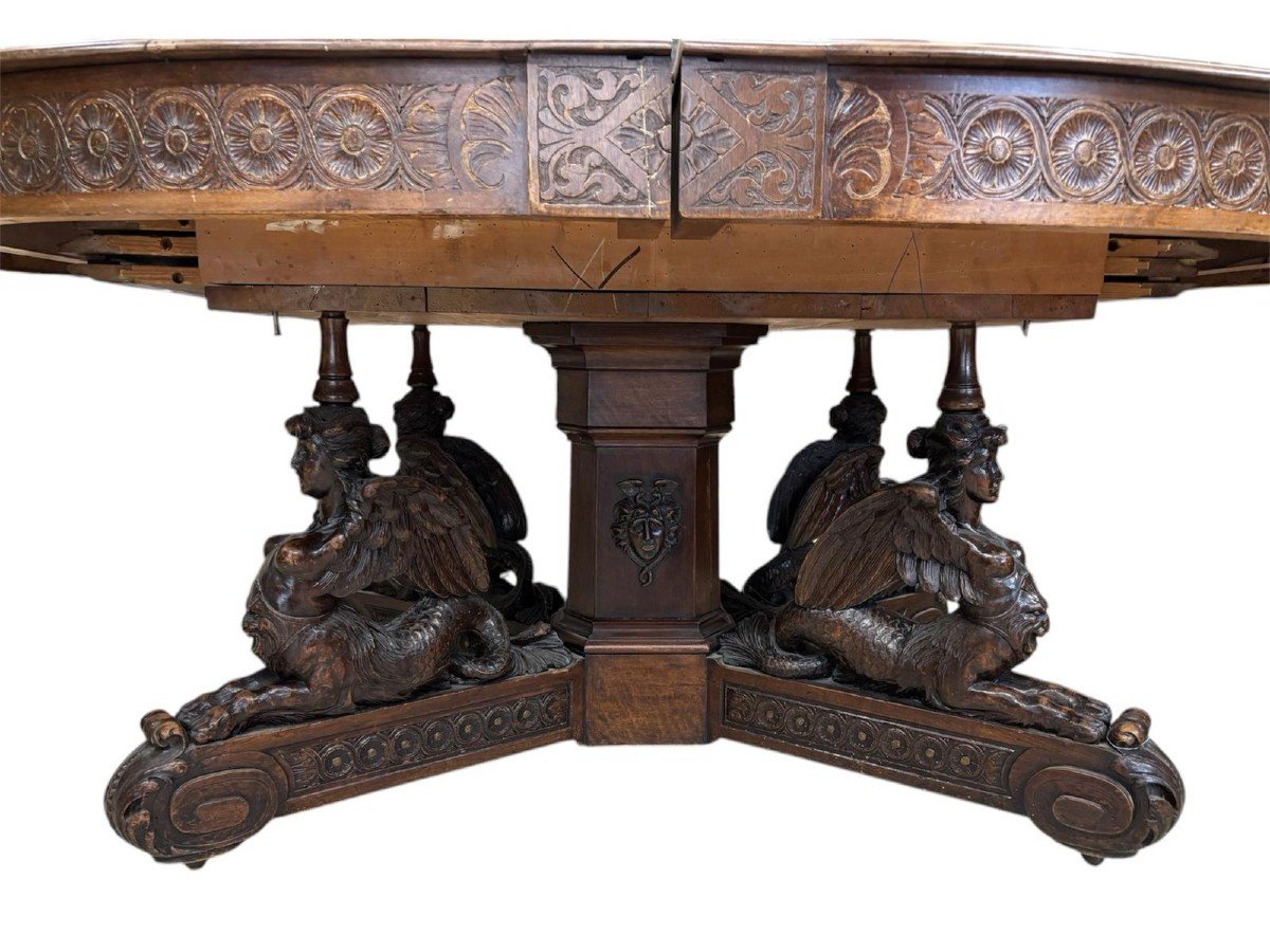 Importante tavolo da pranzo allungabile. Sicilia seconda metà del XIX secolo. -photo-4