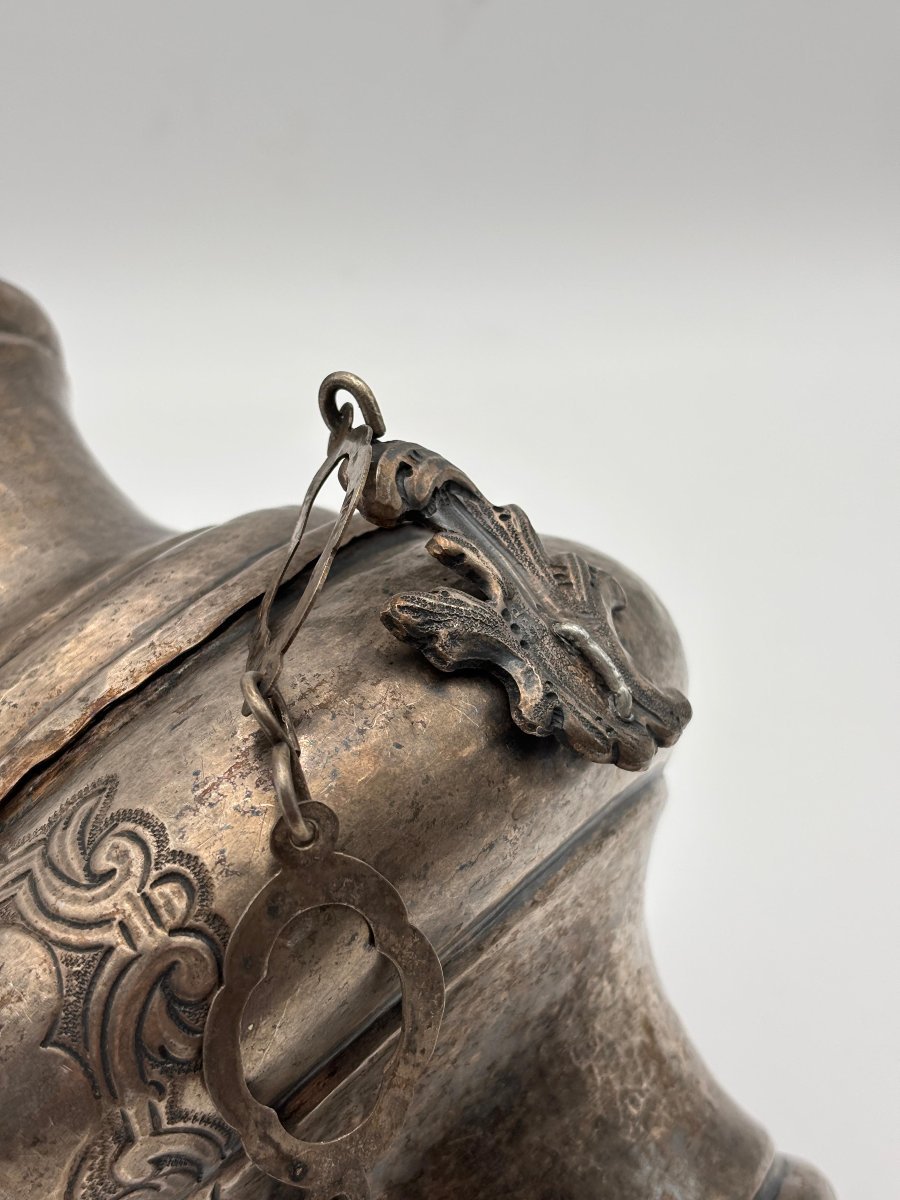 Coppia di lampade votive in argento  Palermo, XVIII secolo-photo-3