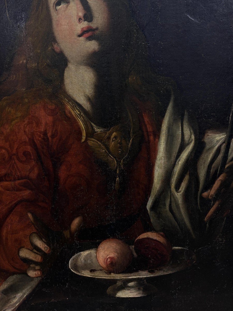 Martirio di Sant'Agata,  Giovanni Bernardo Azzolino (Napoli 1572 – Palermo 1645)-photo-3