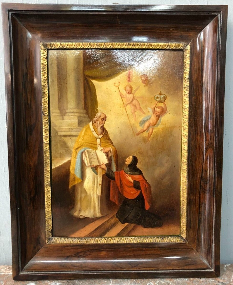 San Basilio Magno consegna la Regola a Santa Macrina