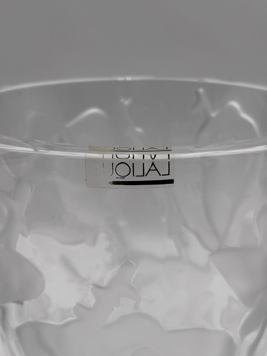 Lalique – Vaso “Ispahan Rose” in cristallo satinato-photo-3