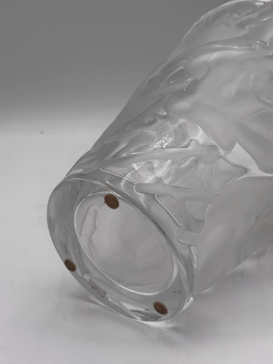 Lalique – Vaso “Ispahan Rose” in cristallo satinato-photo-1